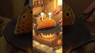 ASMR Cooking Ghibli Kitchen - Punjab Village sarso ka saag 🌽#shorts