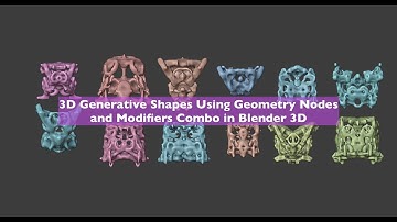 LIVENODING Unlimited Abstract Shapes Using Geometry Nodes and Modifiers Combo