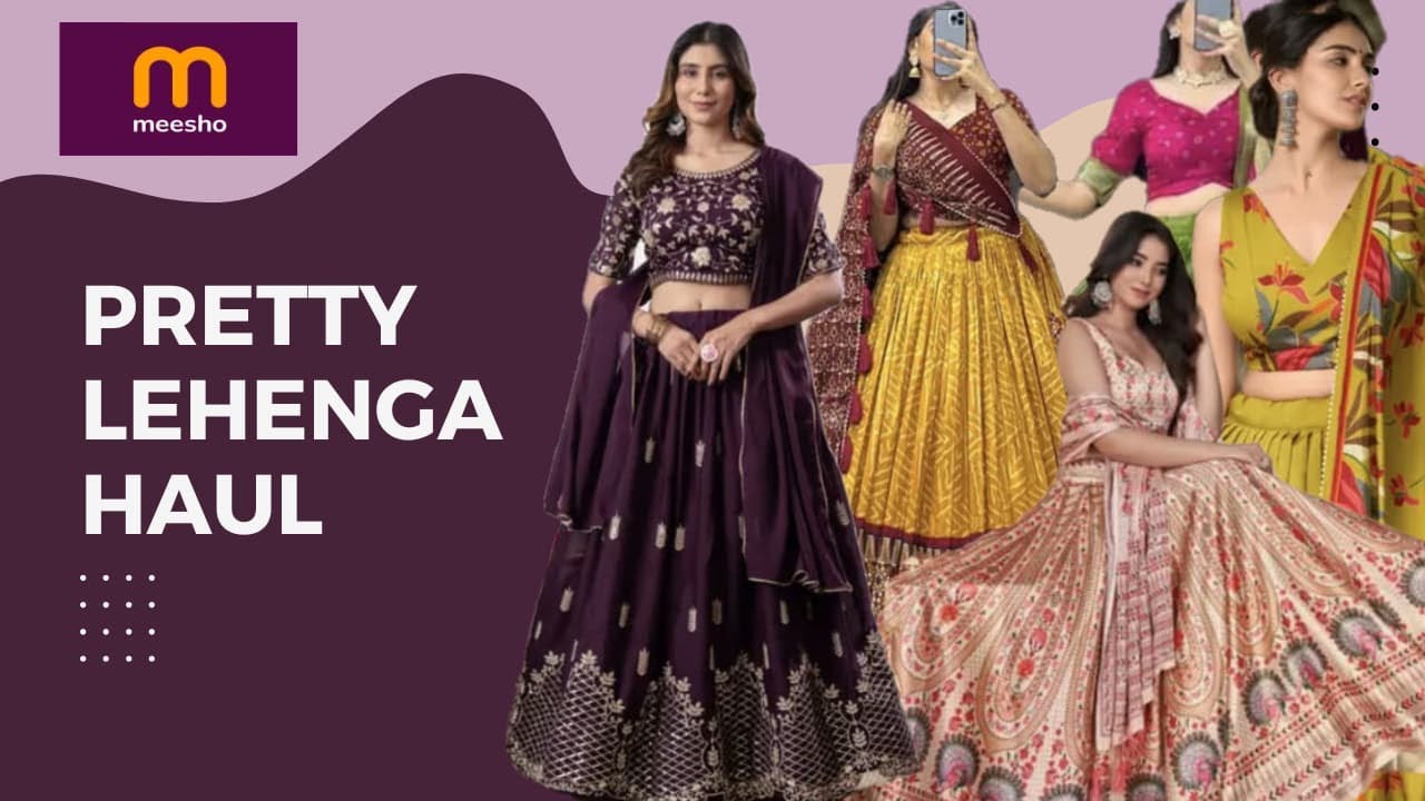 Latest Meesho Lehenga Haul 2025 | Affordable Bridal & Partywear Lehengas Under ₹1000