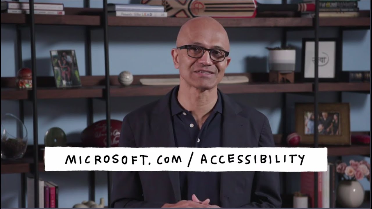 Importance of accessible technology I Microsoft CEO Satya Nadella - YouTube