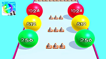 Faster Run 2048 - Ball game 3D ! All Levels Gameplay Part 14 android,ios