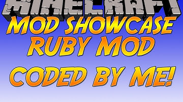 Minecraft Mod Showcase: Ruby Mod (Made by me!)