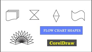 How to use Flow Chart Shapes Tool  ||  CorelDraw  ||  Salman Computer Deoband  ||