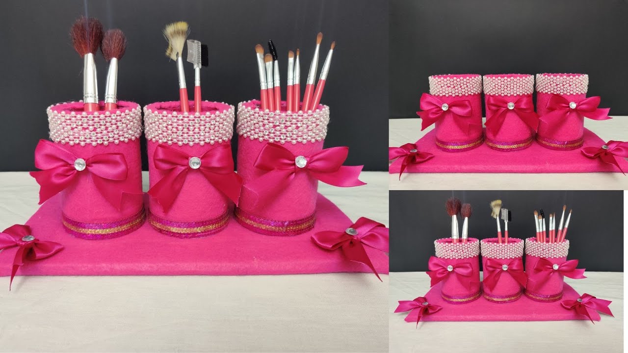 إعادة تدوير علب-أعمال يدوية من قماش الجوخ Best out of waste-Recycling craft ideas