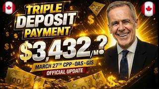 Famous TRIPLE DEPOSIT CONFIRMED! March 27 CPP, OAS & GIS Payments  Official 2026 Update (1080p) Profile