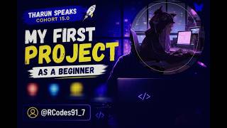 My First Video Editing Project as a Beginner | Adobe Premiere Pro | Tharun Speaks Cohort 15.0