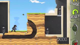 Fragger HD desert strike 18 3 gold medals stars walkthrough gameplay tutorial ipad2