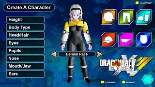 DRAGON BALL XENOVERSE 3 - New CAC Races Customization & Character Creation!