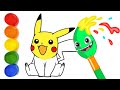 Aprenda a desenhar e pintar um pikachu com Groovy o Marciano