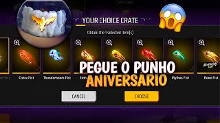 URGENTE! PEGUE PUNHO GRÁTIS NO ANIVERSÁRIO? RECOMPENSA MESTRE, CALÇA ANGELICAL VERDE - FREE FIRE