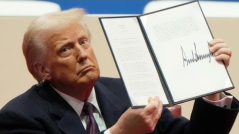 President Trump signs a slew of executive orders in his first day back in office