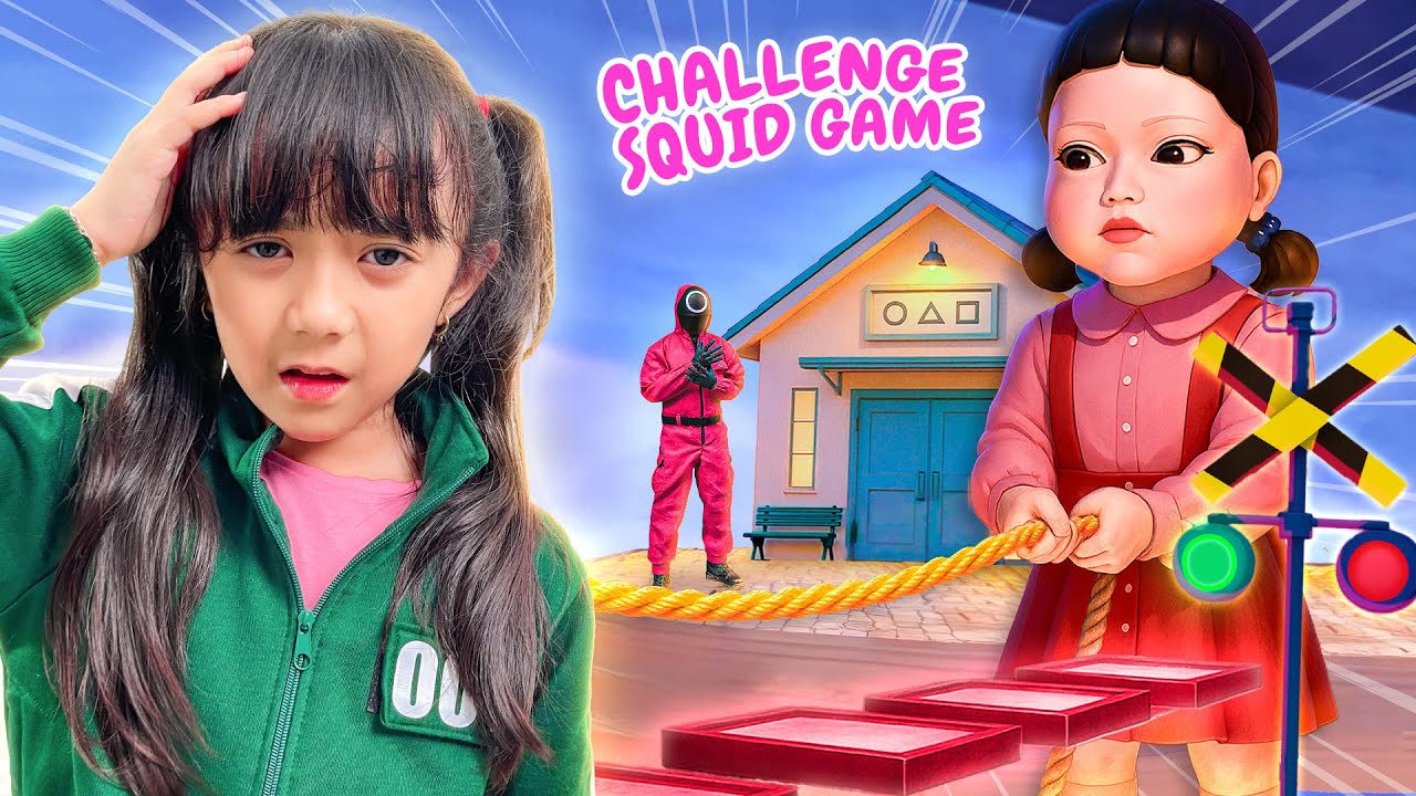 SAMANTHA TERJEBAK DI PERMAINAN SQUID GAME 😱 JUMP ROBE SUSAH BANGET ...