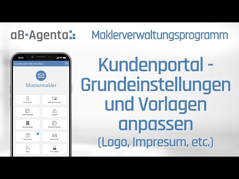 Kundenportal - Grundeinstellungen und Vorlagen anpassen (Logo, Impressum, etc.)