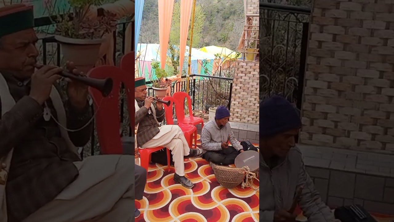 बलोग पंचायत के बड गांव में हेमराज ठेकेदार जी के पौत्र मुंडन संस्कार में एक नाटी ,बाबुआ जगींदरा,