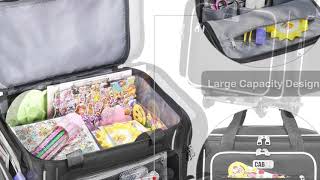Roll & Craft On The Go 🎨 CAB55 Rolling Craft Bag Review