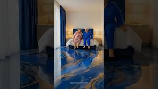 Luxurious Bedroom With Emerald Royal Blue Epoxy Flooring  epoxy epoxyfloor floor resinfloor