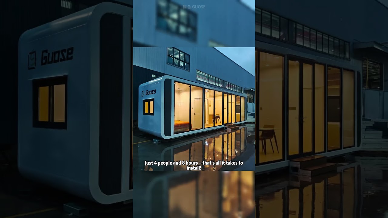 4 people can assemble an Apple Cabin in 8 hours? That's insanely fast!⏱️✨ 