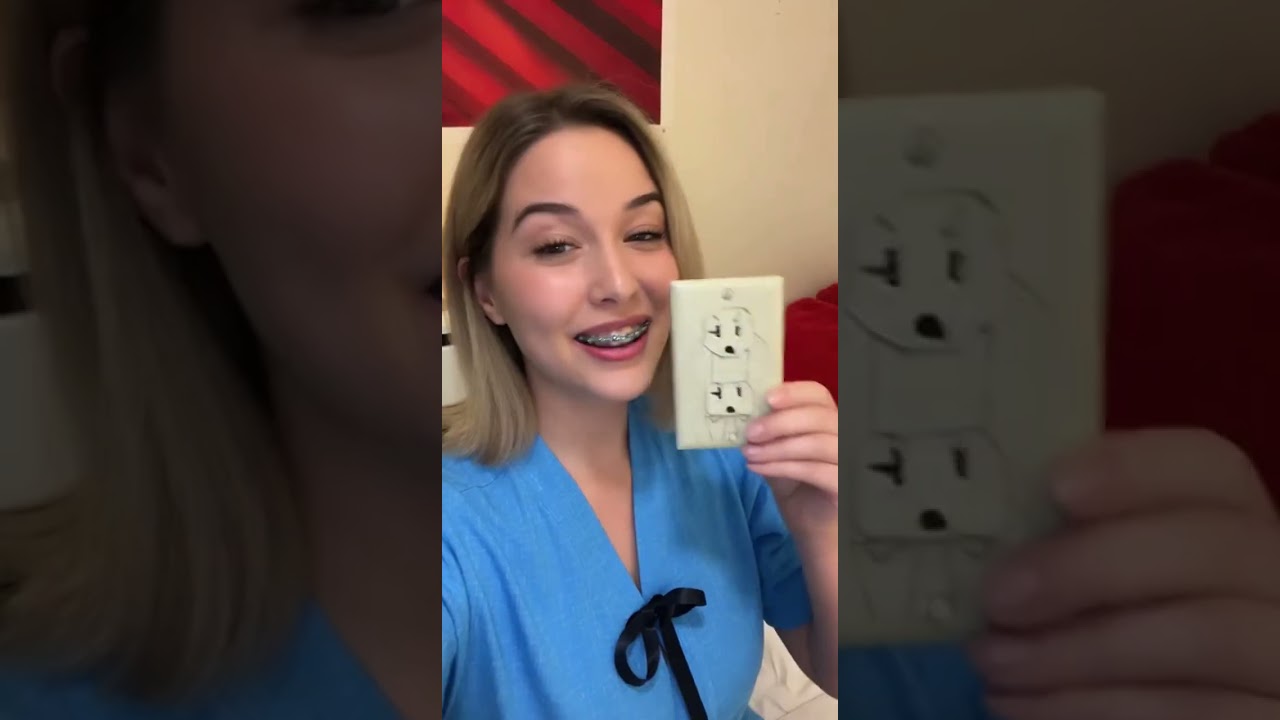 Power Outlet Wall Socket Meme told by cute girl 