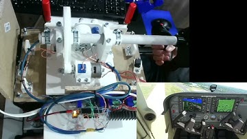 DIY 3d printed Arduino FFB Yoke - New Motorgear Test