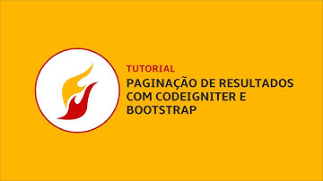 Paginação de resultados com CodeIgniter e Bootstrap