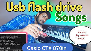 how to play usb flash drive songs in casio ctx 870in #casioctx870in