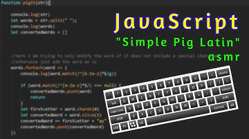 ASMR Coding: JavaScript Problem Solving Made for your drifting, keyboard sounds, no talking