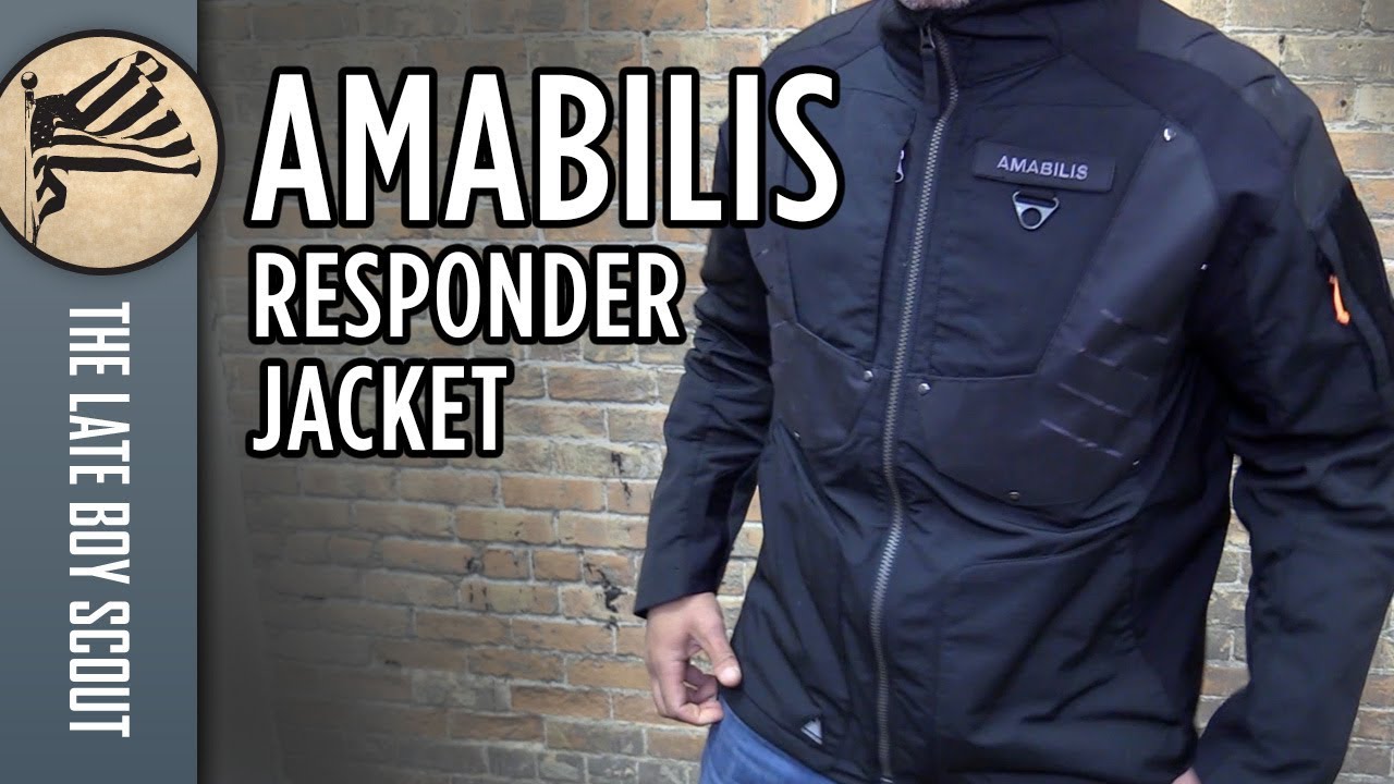 AMABILIS Mens Responder Tactical Jacket Black