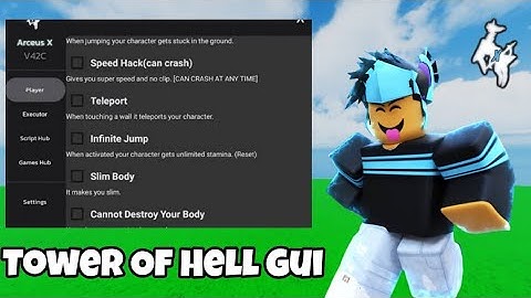 Tower Of Hell Gui Script | Arceus X | Roblox