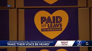 'Make their voice be heard': Lawmakers advance bill on paid sick leave policy
