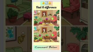 Can you Find the 15 difference ? 🤔 #quiz #canyouanswer#spotthedifference#find#different #difference
