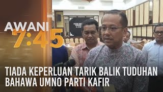 Tiada keperluan tarik balik tuduhan bahawa UMNO parti kafir