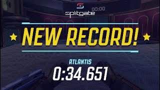 SplitGate speedrun 34.651 in Atlantis on PS4