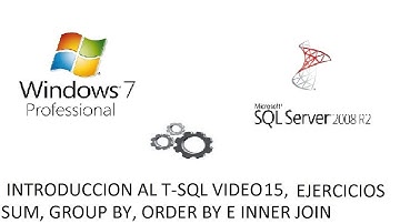 T-SQL, Ejercicios Libres con SUM, GROUP BY, ORDER BY e INNER JOIN usando 2 o mas tablas - Vídeo 15