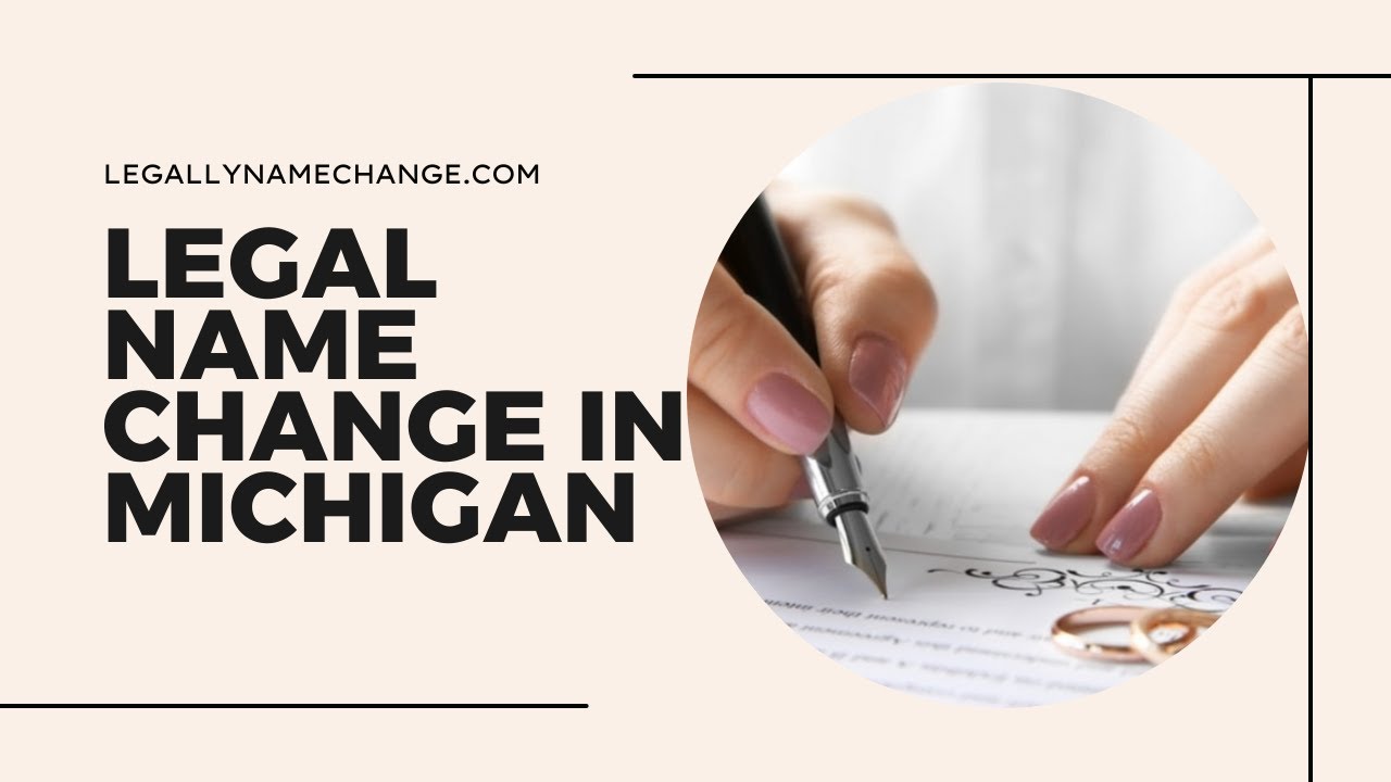 Legal Name Change in Michigan Name Change Services YouTube
