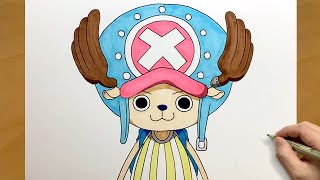 How to Draw Tony Tony Chopper step by step || One Piece drawing tutorial || Easy anime drawing