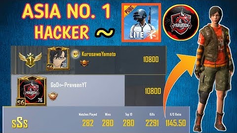 Aisa No.1 Player GodPraveenYT V VIP GOD TNT RAJ and more Hacker Hacking Exposed in PUBG Mobile Lite