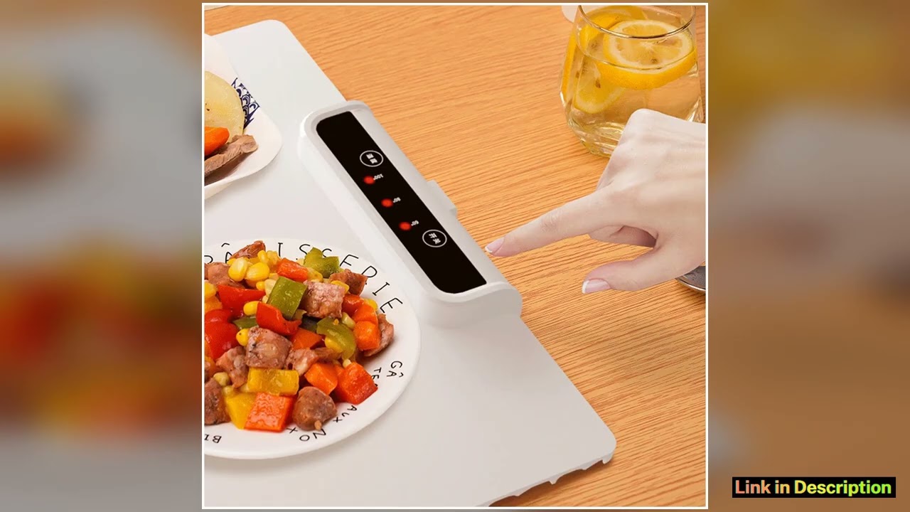 Electric Heating Tray with Adjustable Temperature Folding Warming Placemat Silicone Fast Heating