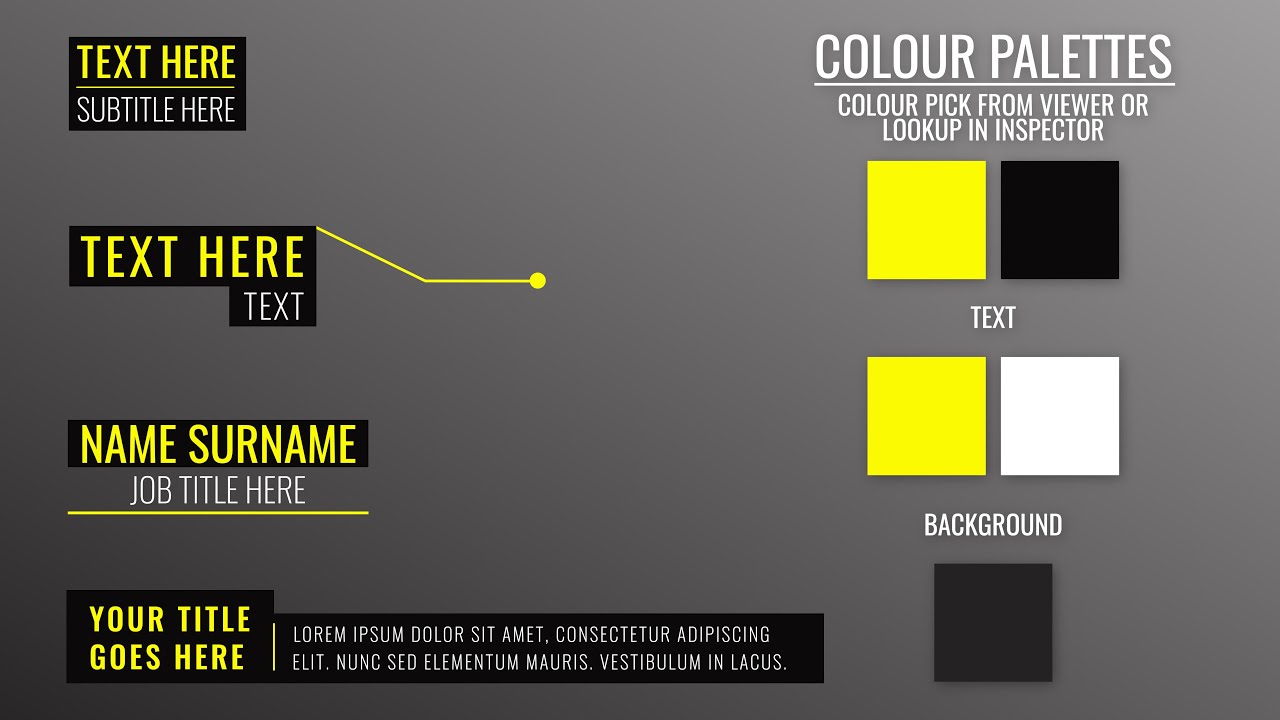 XTheme Action Colour Swatches in Final Cut Pro FCPX - YouTube