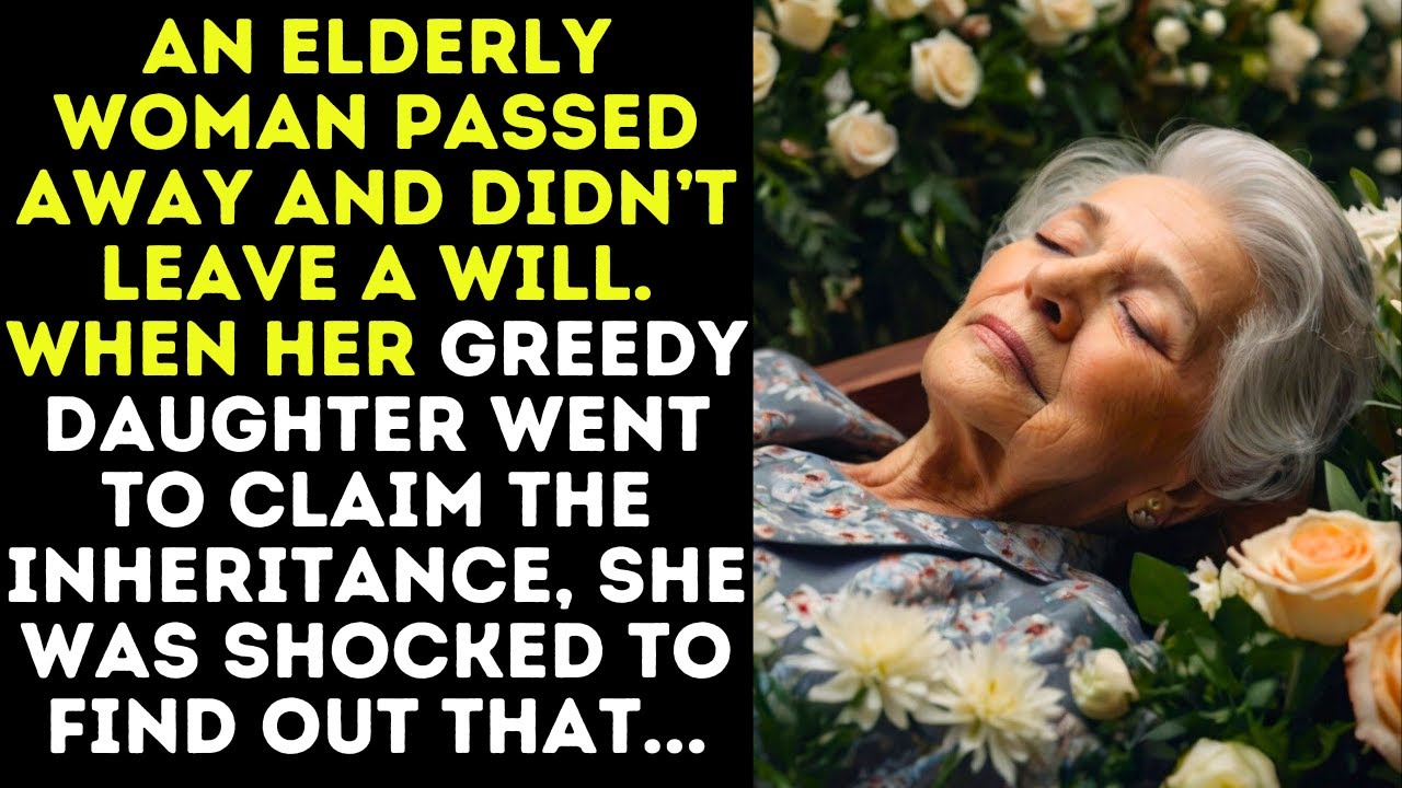 Outline Video An elderly woman passed away and didn’t leave a will. When her greedy daughter went to claim the