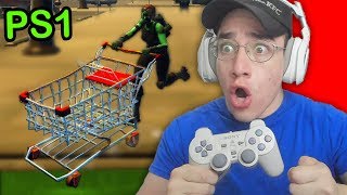 Playing Fortnite on PLAYSTATION 1 - it worked!