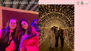 met Demi op de foto!😀 *Amsterdamse winterparadijs 🎡🌲🤍 