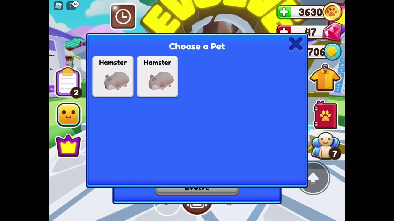 Hamster 🐹 evo {Ropets/Roblox}