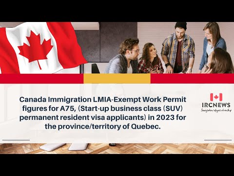 Canada LMIA-Exempt Work Permit (A75) |Start-up business class (SUV)   Quebec (2022)