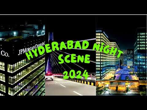Hyderabad Night view | Hitech City | Hussain Sagar Lake | Telangana ...