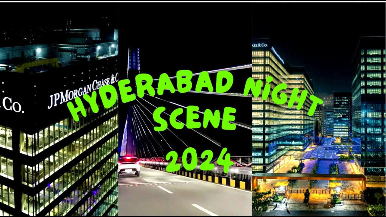 Hyderabad Night view | Hitech City | Hussain Sagar Lake | Telangana Secretariat | Charminar 2024