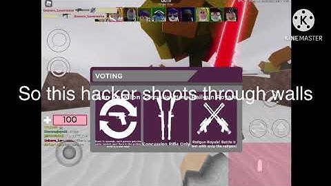 Hacker that shoot through walls //Roblox Arsenal//