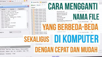Cara mengganti nama file berbeda-beda di komputer sekaligus dengan cepat dan mudah