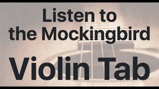 Learn Listen to the Mockingbird on Violin - How to Play Tutorial