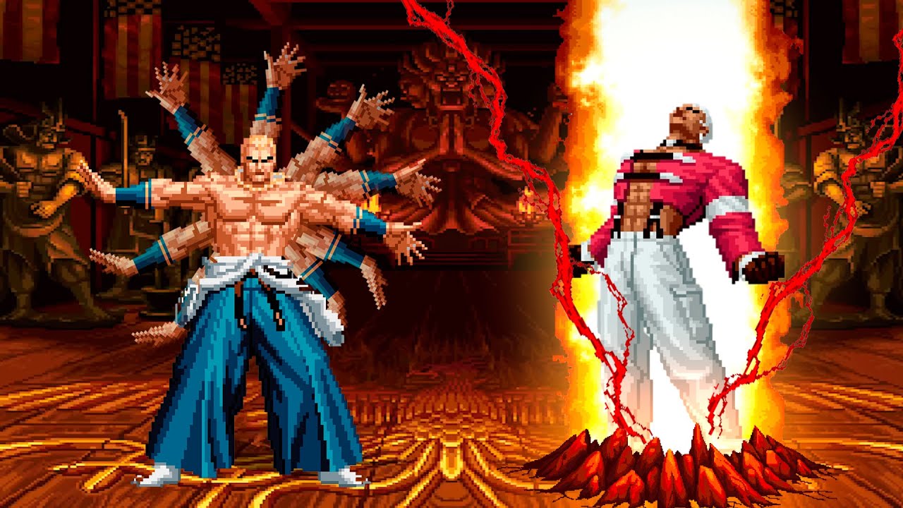 [KOF Mugen] Команда Гиса Ховарда против команды Ясиро Нанакасе