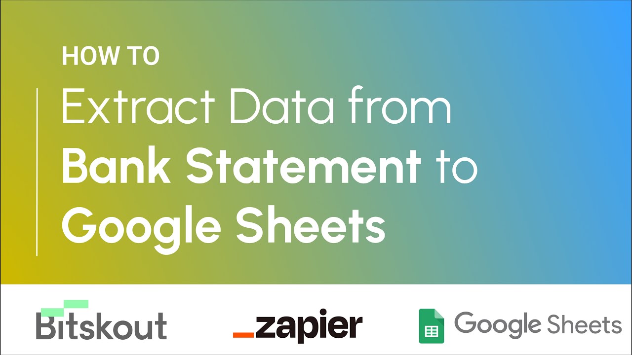 How To Set Up Bank Statement Automation to Google Sheets